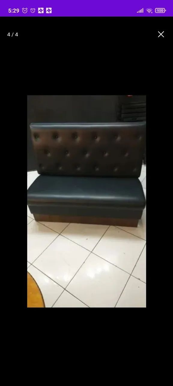 Sofá booth para bares, restaurantes ou hamburguerias  - Foto 6