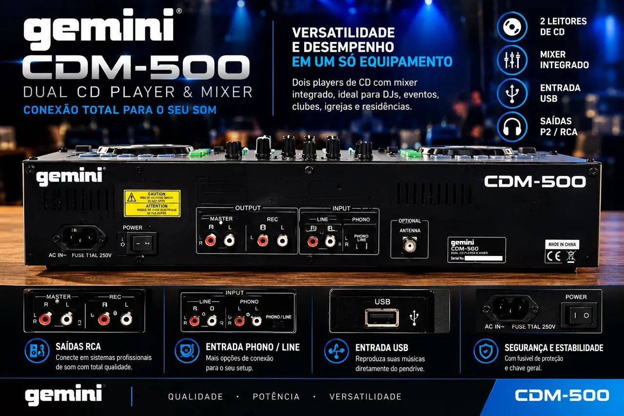 Cdj Gemini CDM-500