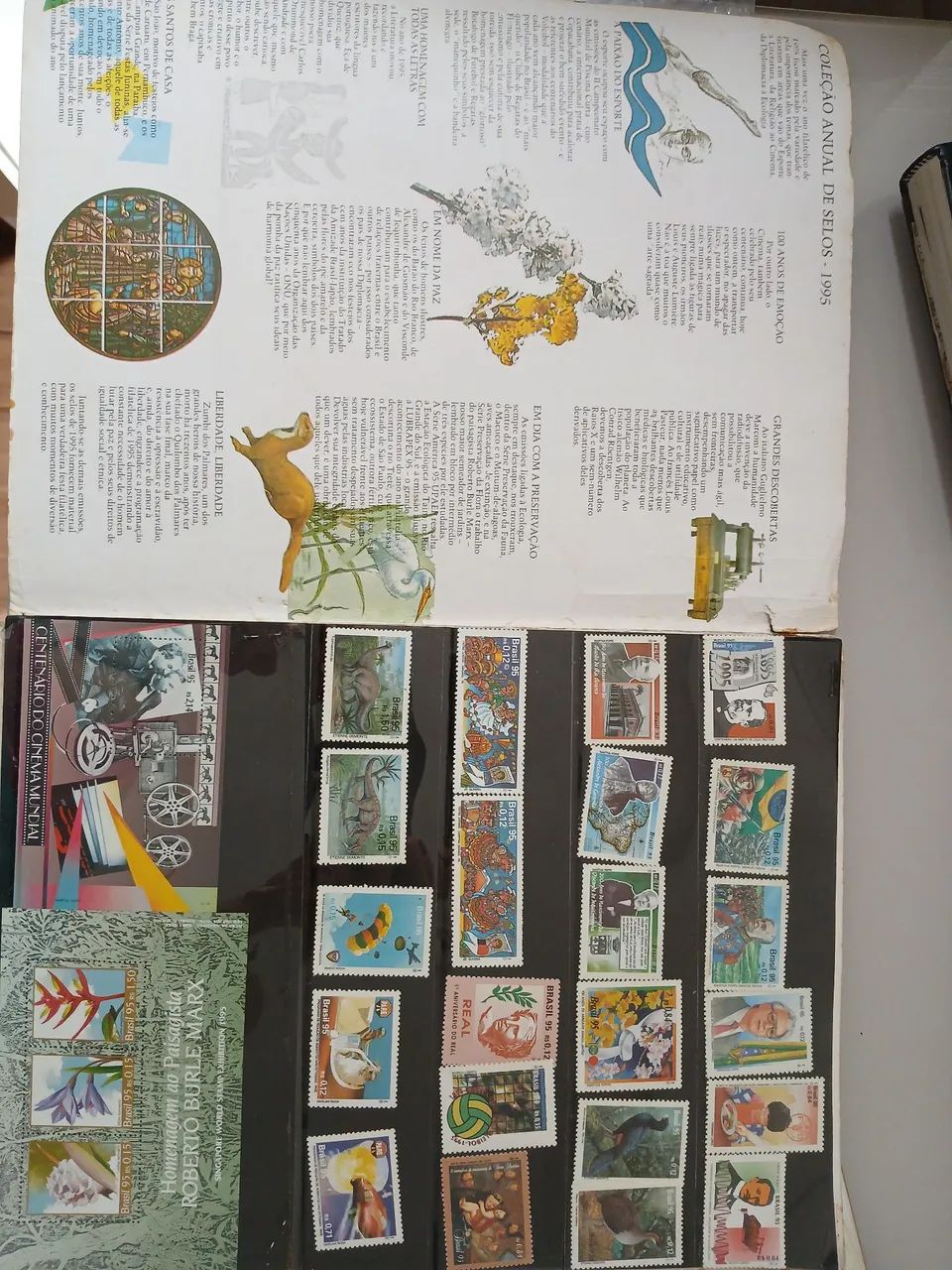 Coleção de selos 1995 - Foto 2