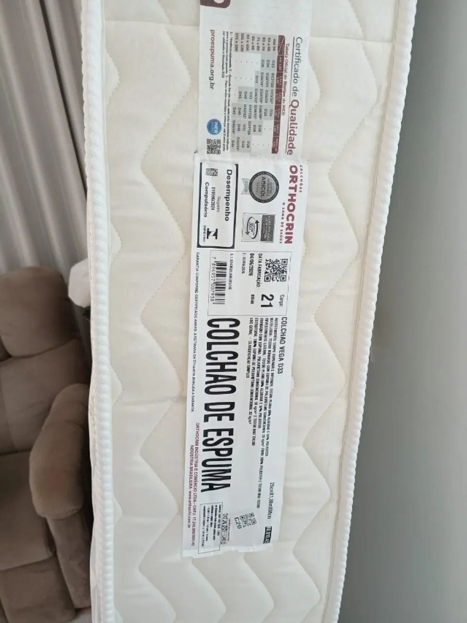 Colchão de Solteiro Ortopédico Orthocrin Vega D33 - Foto 2
