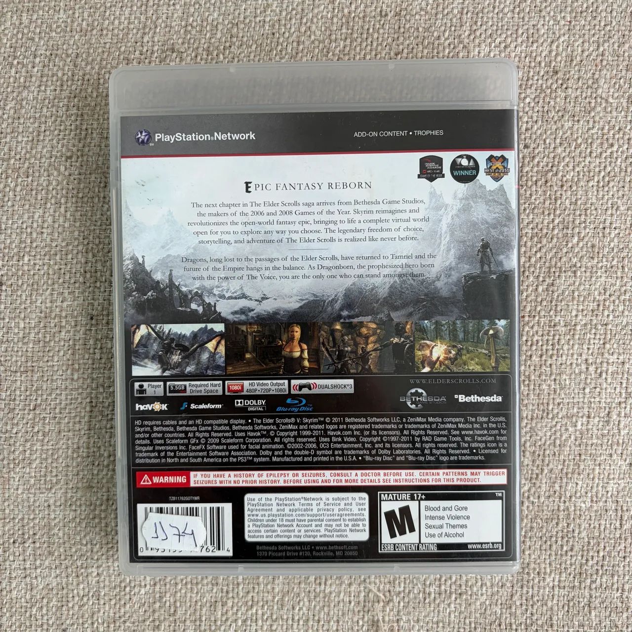 The Elder Scrolls V Skyrim PS3 - Completo - Excelente - Foto 3