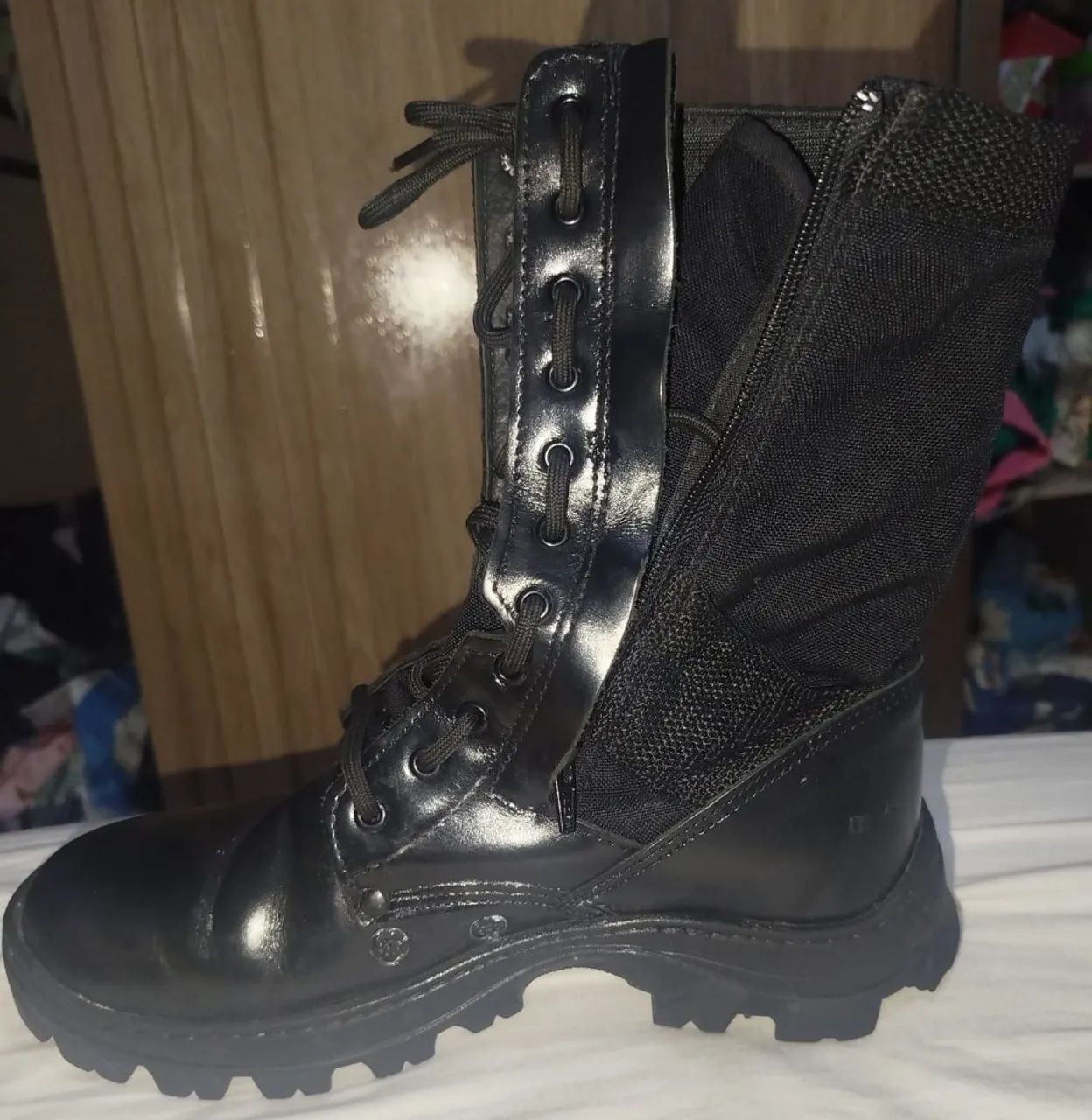 Coturno militar com zip  - Foto 3