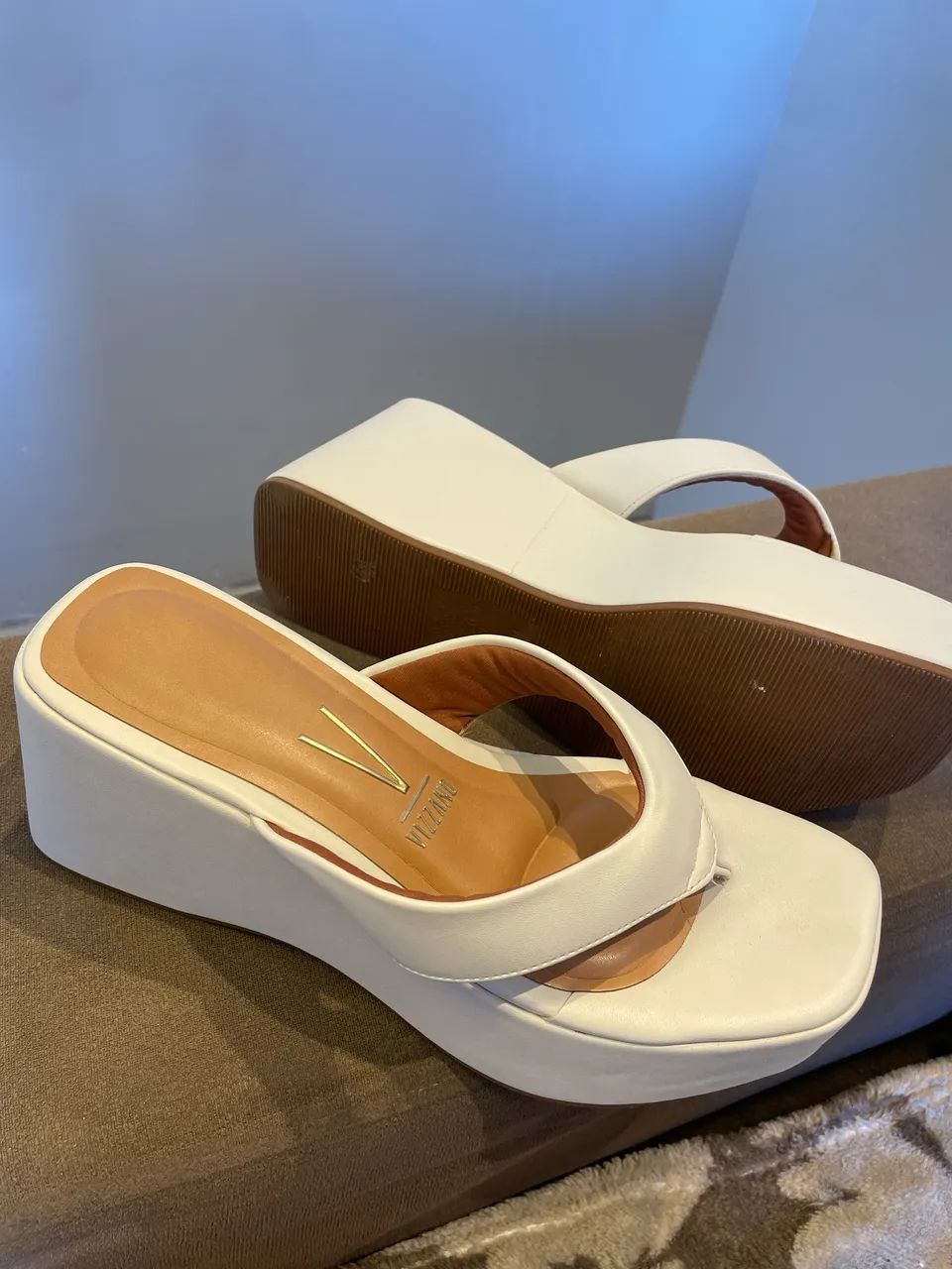 Tamanco Plataforma Vizzano Off White 