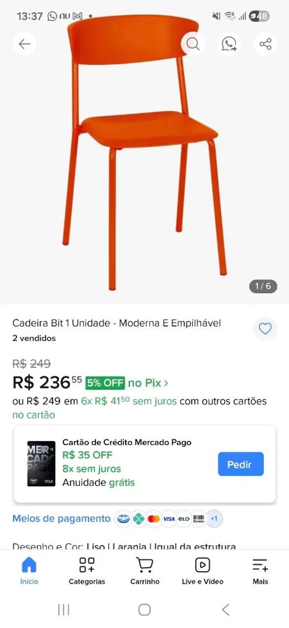 Conjunto de 4 cadeiras  - Foto 5