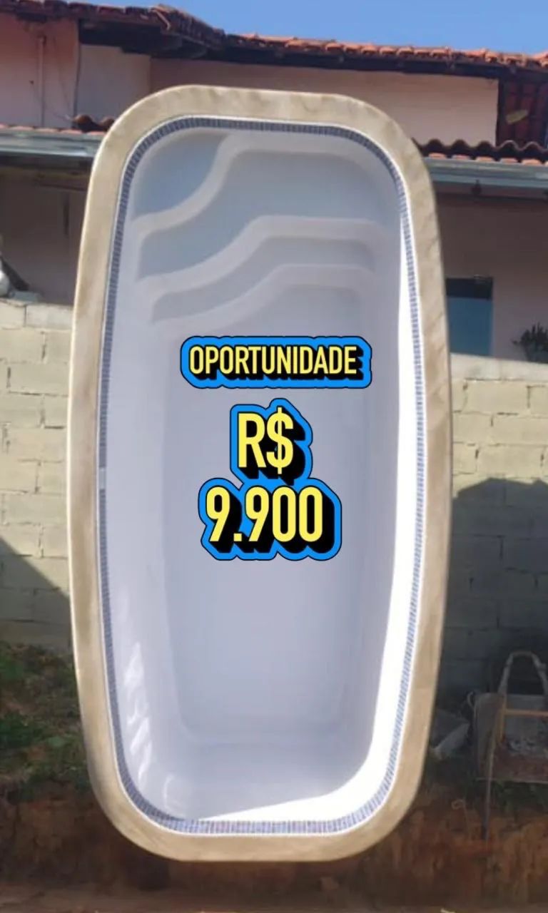 Piscina de Fibra Pastilhada 