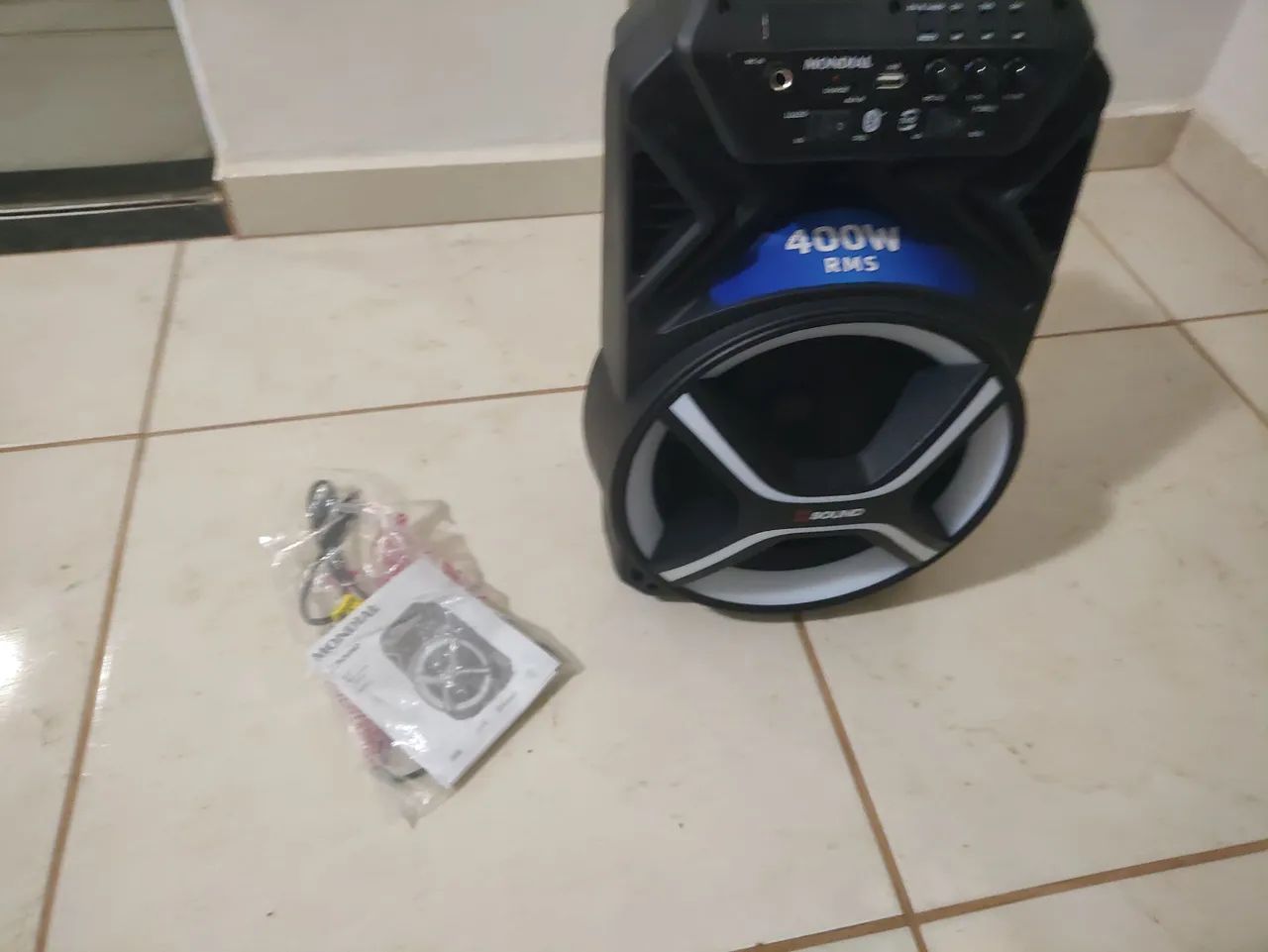 Caíxa som residência moldial bivolt 400rms  - Foto 4