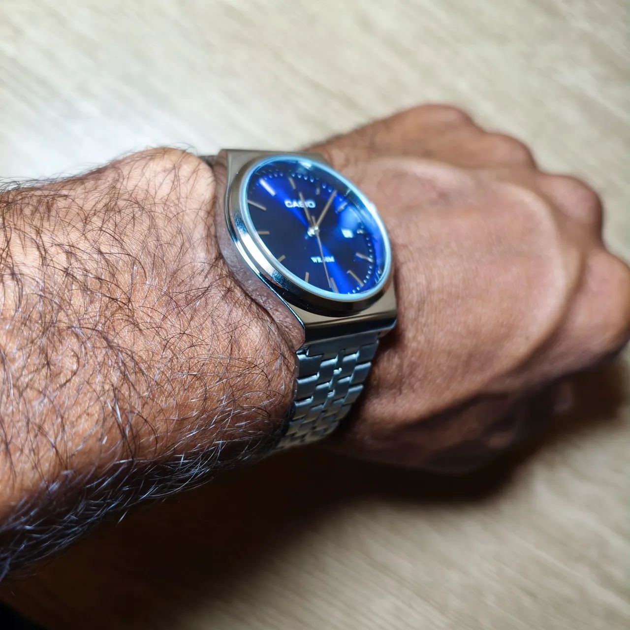 Relógio Casio WR 50M Azul  - Foto 2