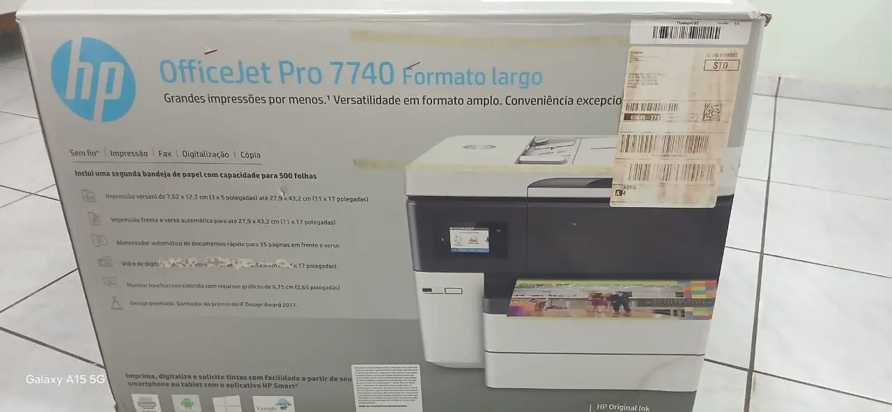 Impressora HP Officejet Pro 7740 com Bulk - Foto 5