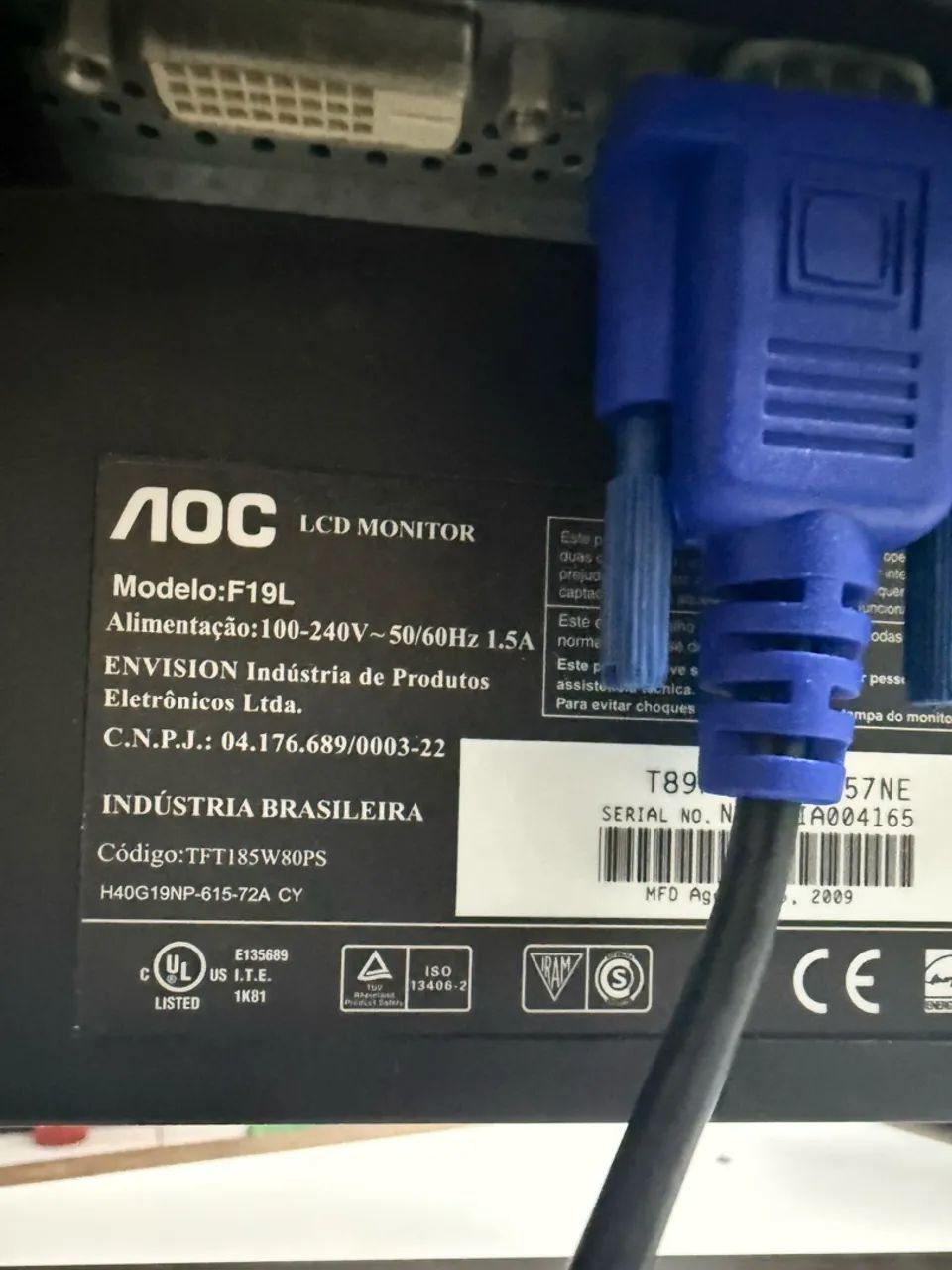 Monitor AOC F19L - Foto 4