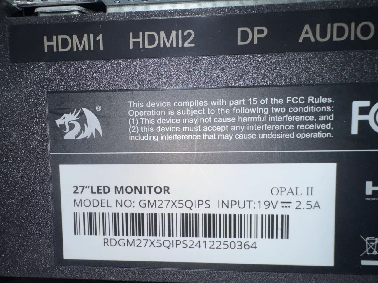 Monitor Redragon OPAL II Quad HD/IPS/180hz - Foto 2