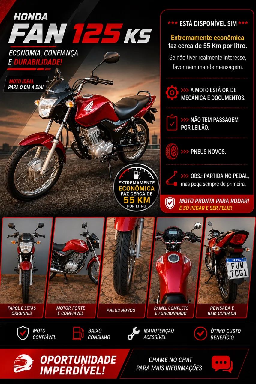 Vendo Fan 125 - Ano 2018 - Foto 4