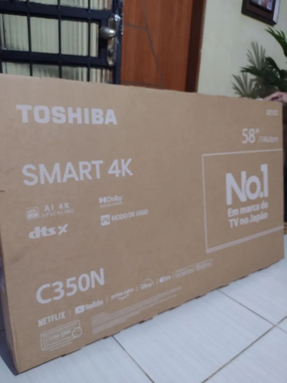 TOSHIBA 58 POL 4K NOVA NA CAIXA - TVs - Novo Aleixo, Manaus