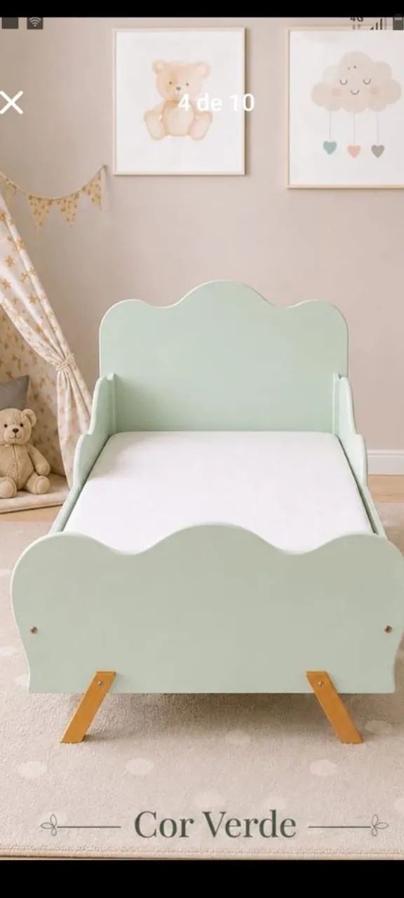 Promoção Mini cama infantil com colchão  - Foto 5