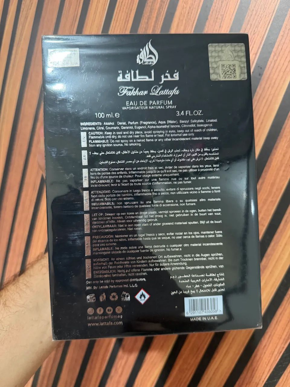 Perfume Árabe FAKHAR BLACK 100ML  - Foto 2