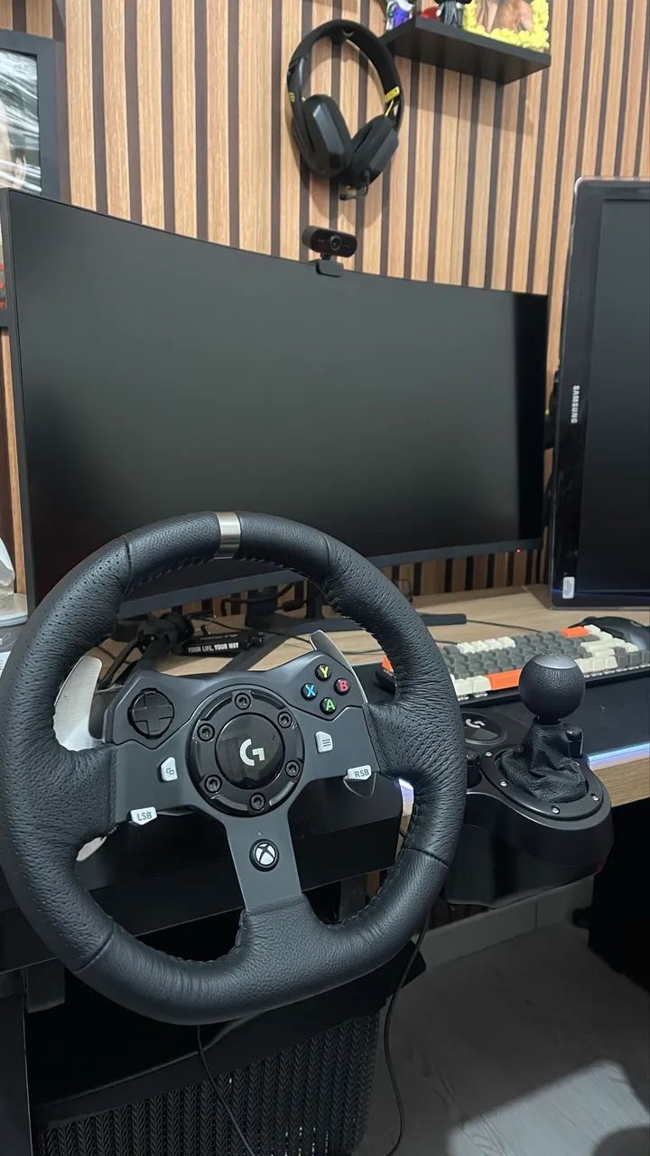 Logitech G920 + câmbio + pedal