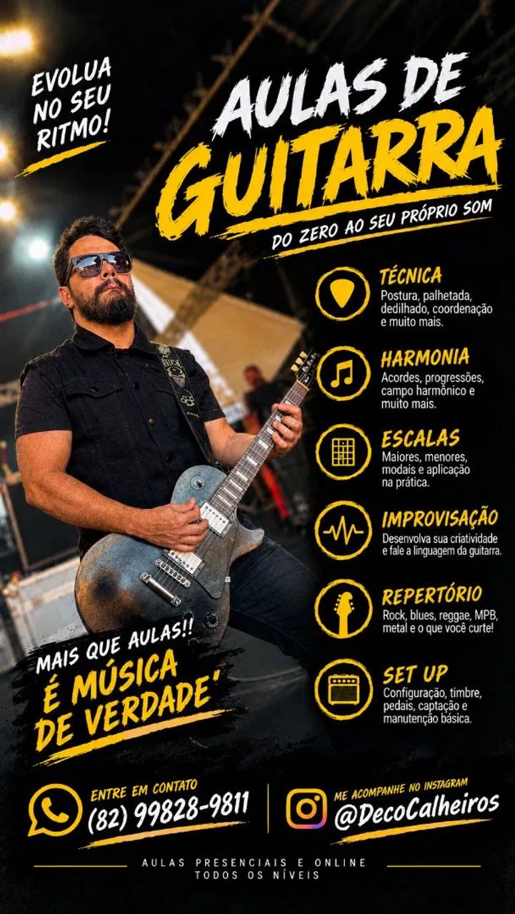Aulas De Guitarra e Violão - Maceió 