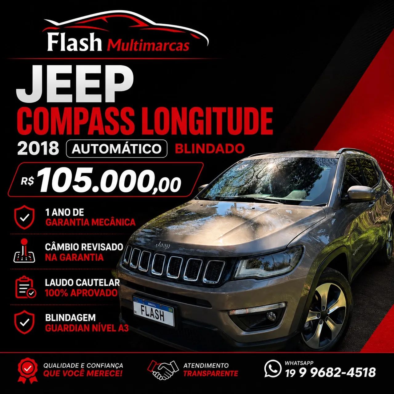 Jeep Compass Longitude 2.0 4X2 Flex 16V Aut. 2018