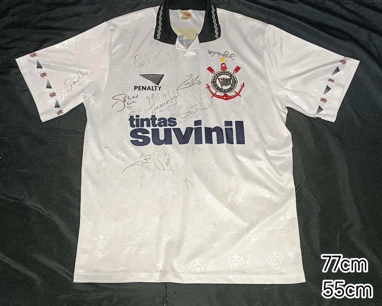 CAMISA CORINTHIANS SUVINIL 1995 AUTOGRAFADA