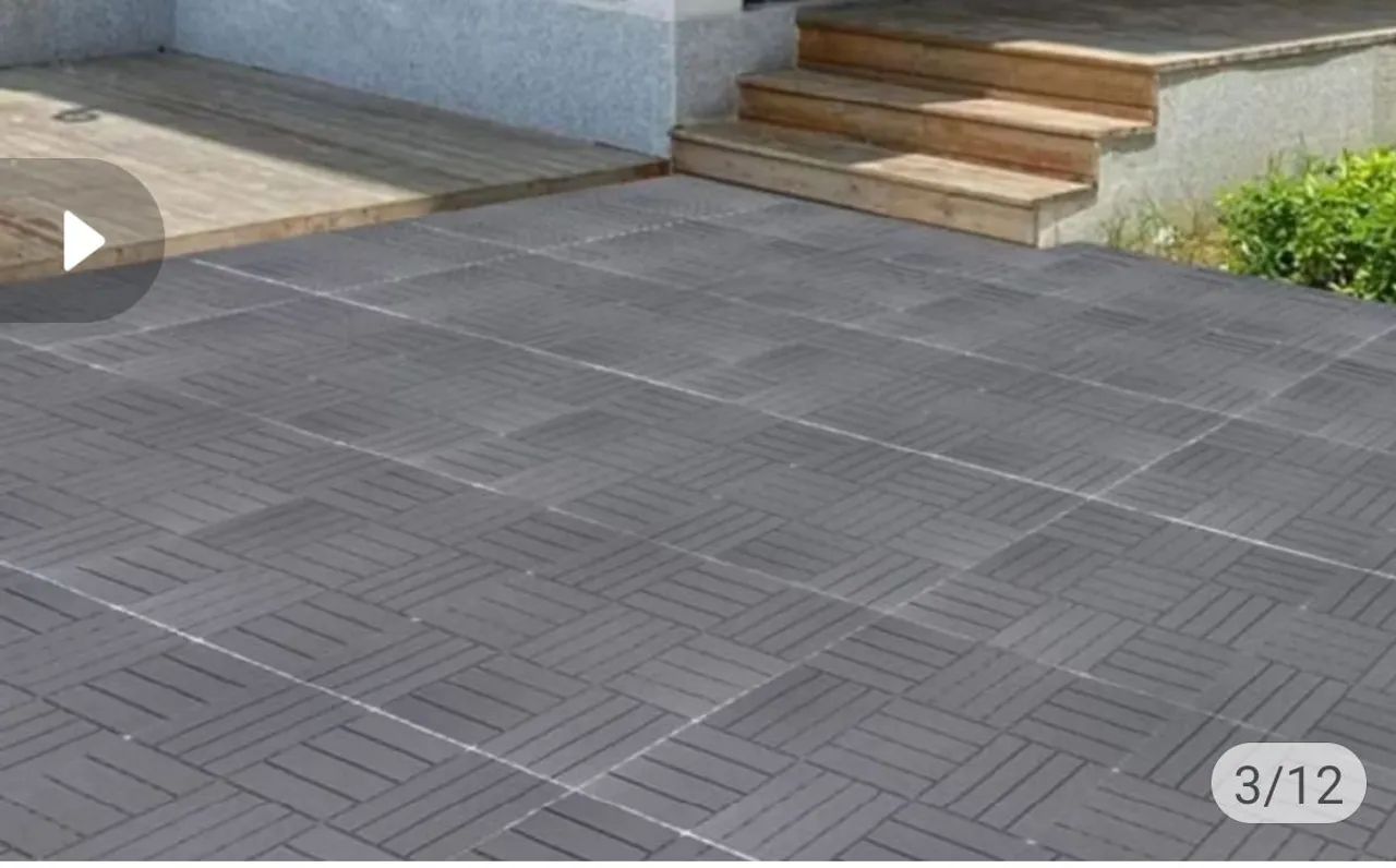 Deck modular cinza