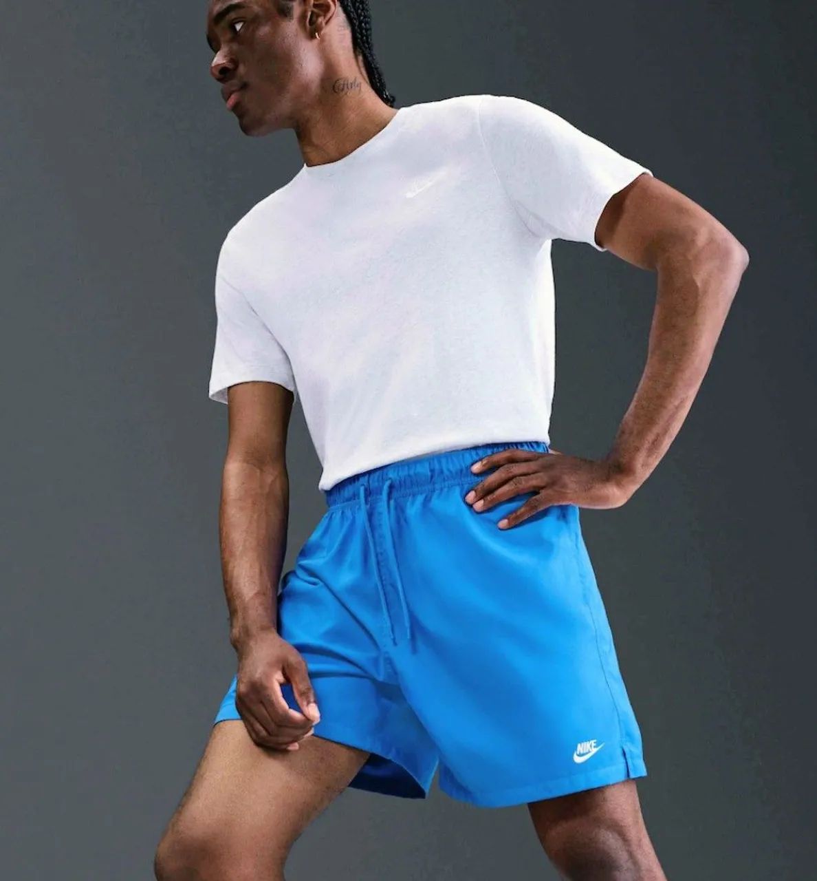 Bermuda Nike Club Flow Azul - Foto 5