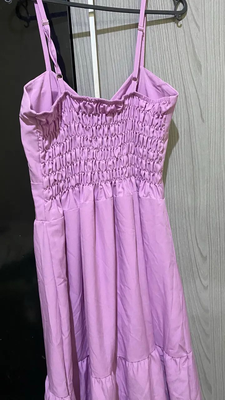 Vestido alcinha com elastex nas costas, veste super bem - Foto 4