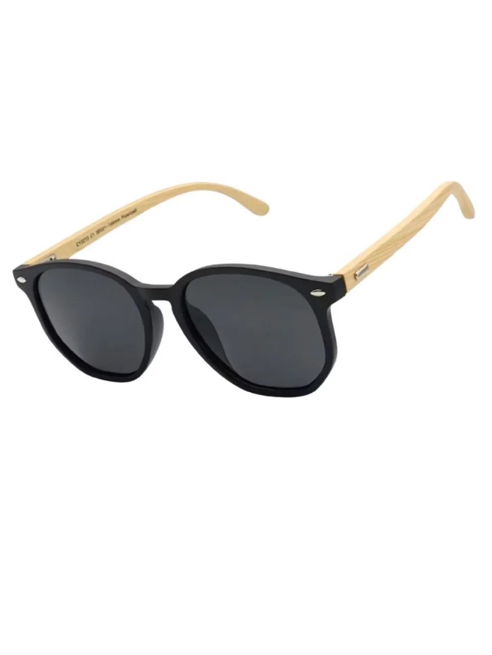 Oculos de sol Polarizado UV400 Hexagonal Bambu - Foto 2