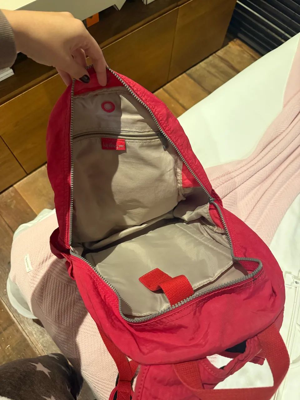 Mochila Kipling Vermelha/Rosa - Foto 2
