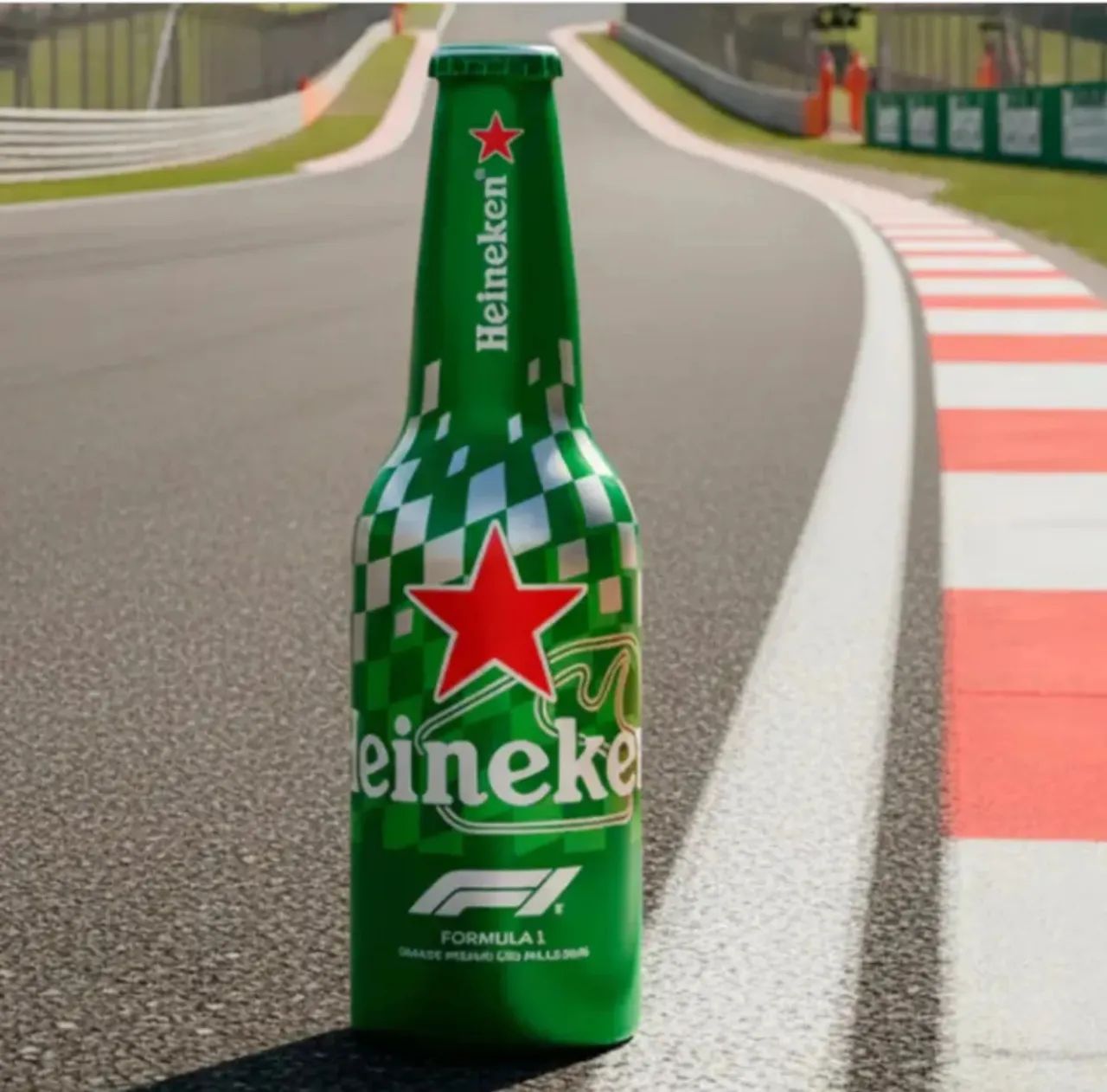 Kit com 3 garrafas alumínio Heineken Fórmula 1 