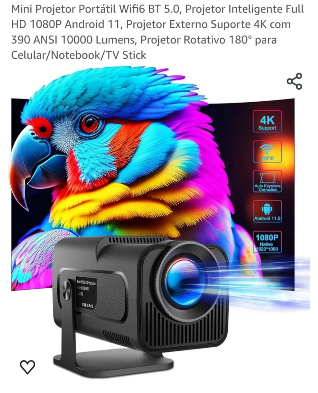 Projetor Full HD HY 320 - Modelo Grande e Original