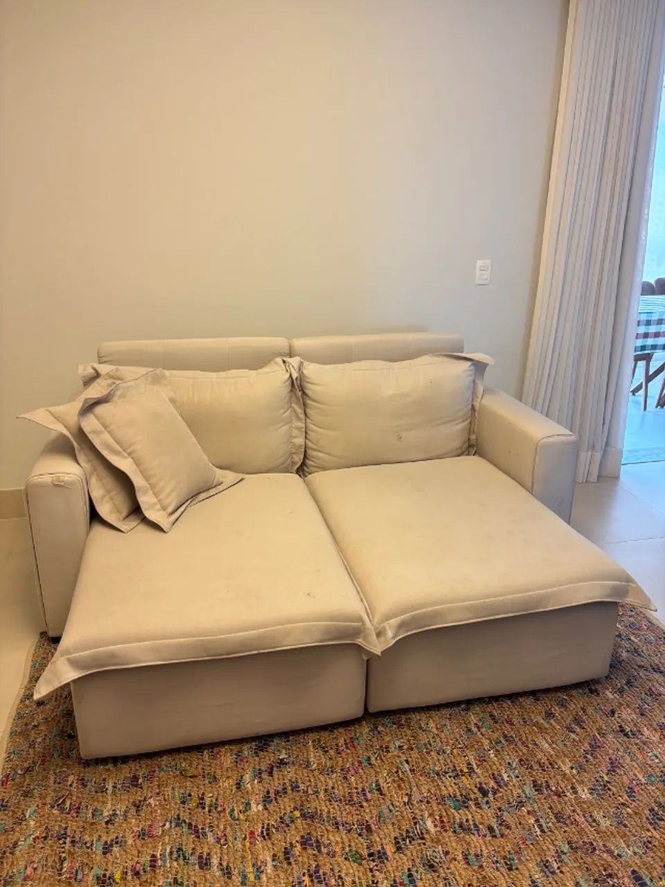 VENDO SOFÁ DE 2 LUGARES - R$ 1.300 - Foto 2