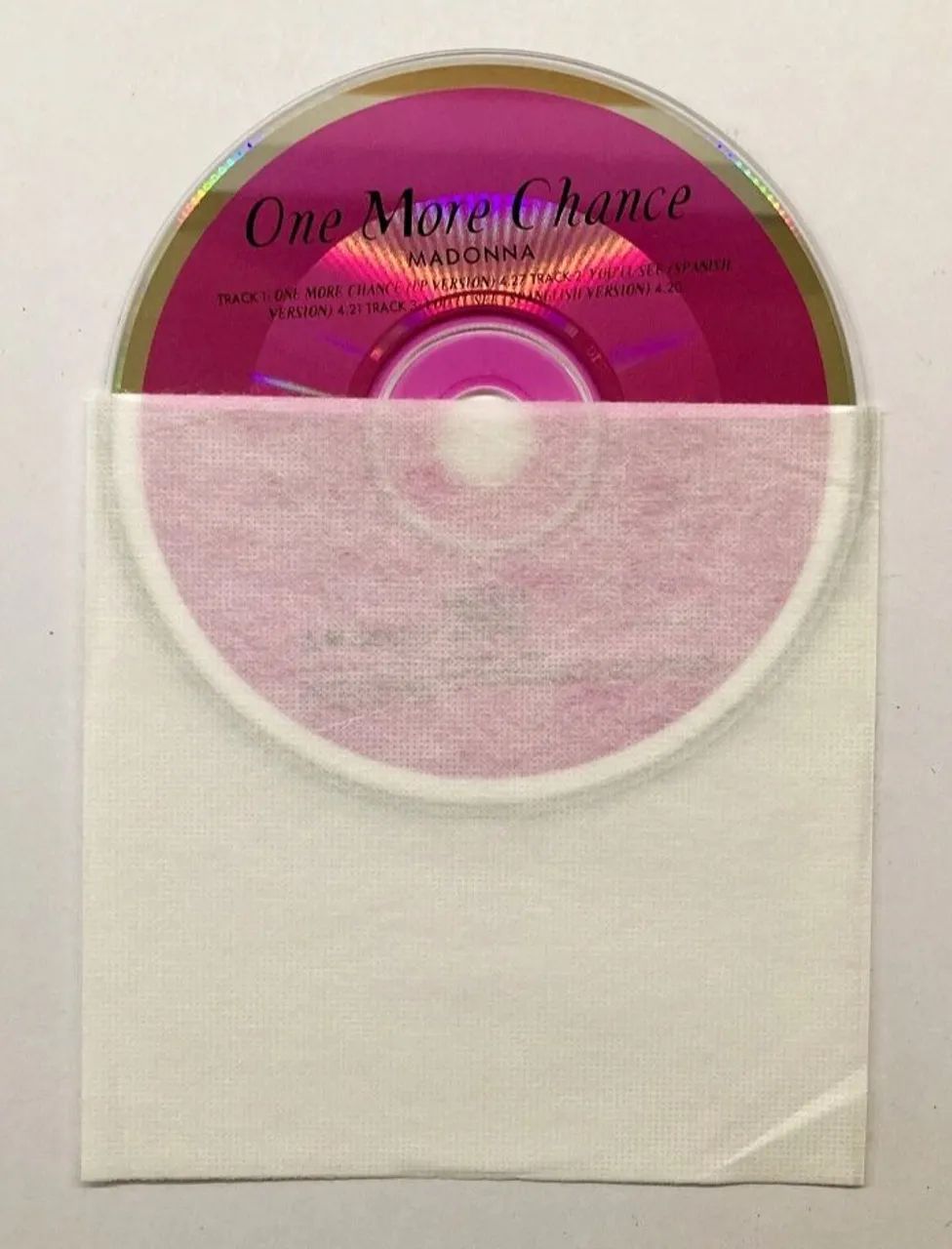 Madonna CD Single Importado UK Edition One More Chance com Pôster  - Foto 4