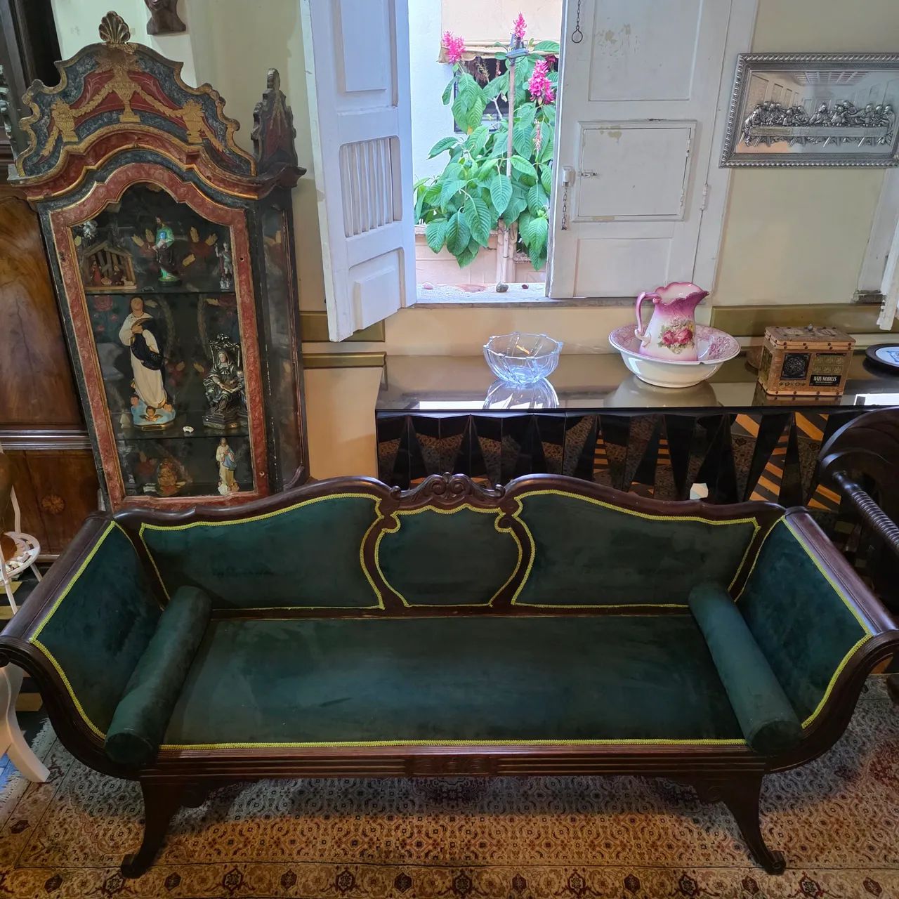 Móveis antigos, marquesa classica antiga - Foto 3