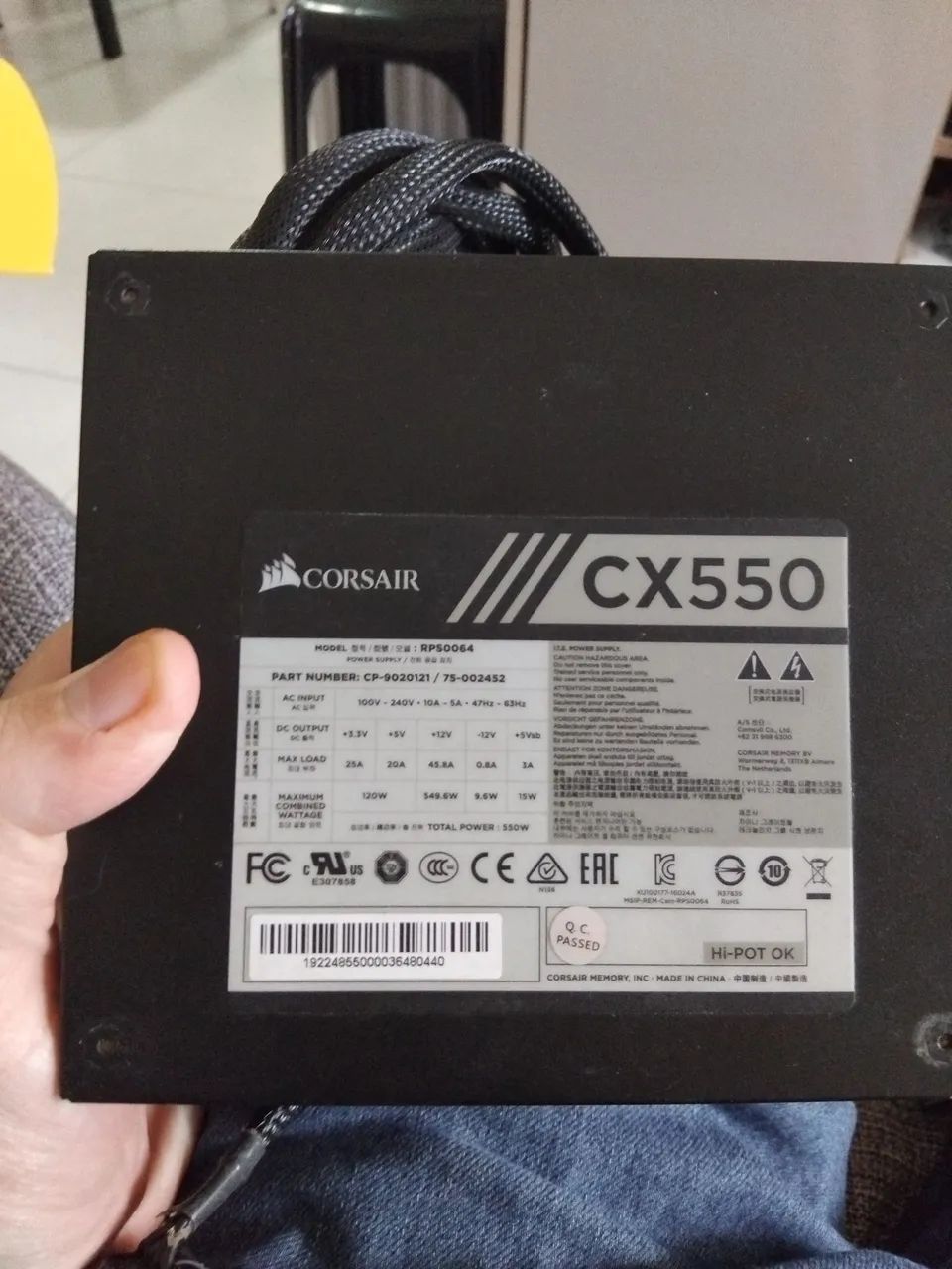 Fonte ATX Corsair CX550 80 Plus - Foto 3