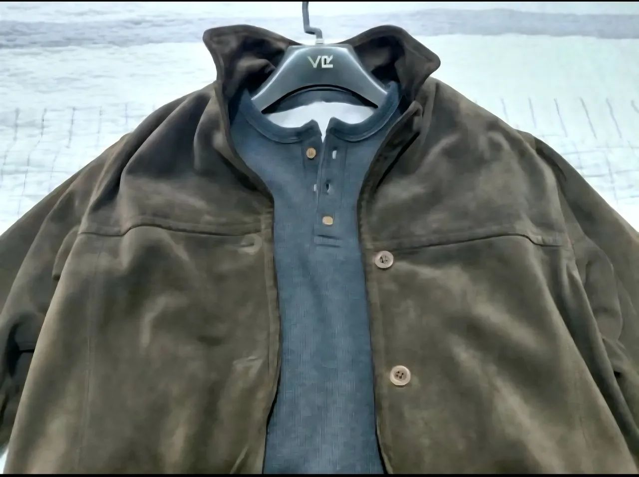 Jaqueta Casaco de couro vintage gap