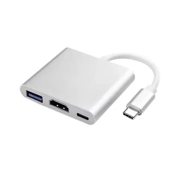 Adaptador Usb 3.0 Type C X Hdmi 4k Usb 3 em 1 Mtc-7106 Loja Coimbra Computadores Entrega