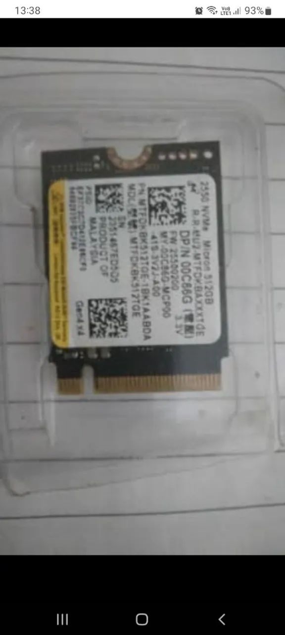 Ssd. NVME 512gb  - Foto 2