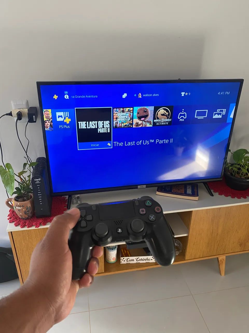 PS4 + 2 controle originais - Foto 2