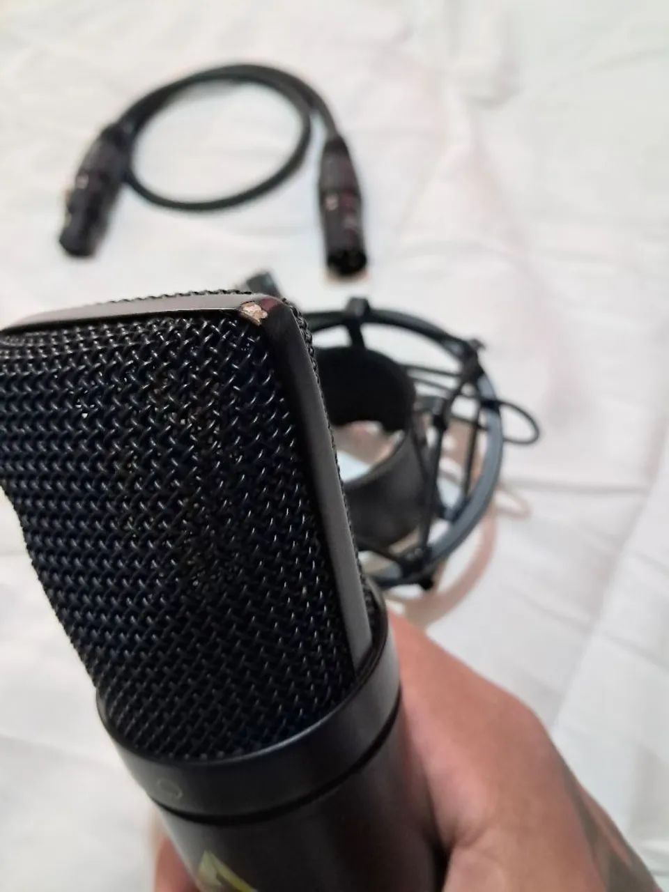 Microfone Condensador Armer A68+Shockmount+Cabo XLR - Foto 4