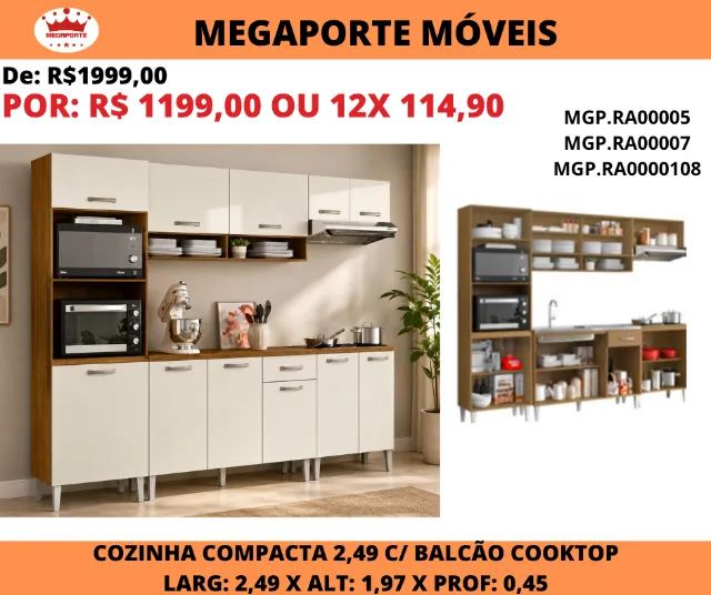 Cozinha Compacta Aurora 5 Peças