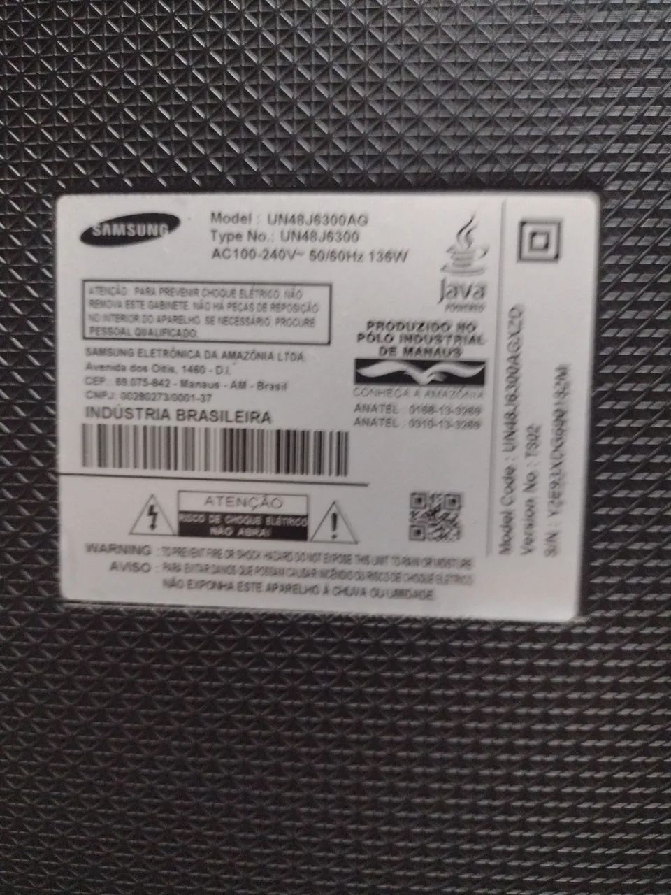 TV Samsung Modelo UN48J6300AG - Foto 5