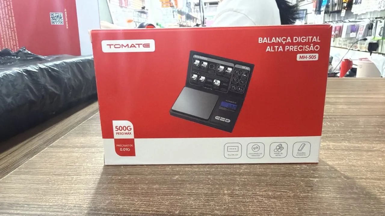 Balança de precisão Tomate MH-505 peso máximo 500g - Foto 2