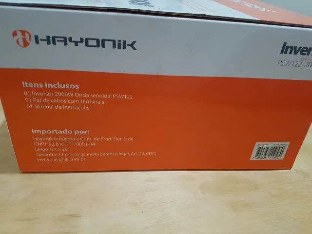 Conversor Transformador Inversor Onda Senoidal Pura 12V Para 220V 2000W HAYONIK [LACRADO] - Foto 6