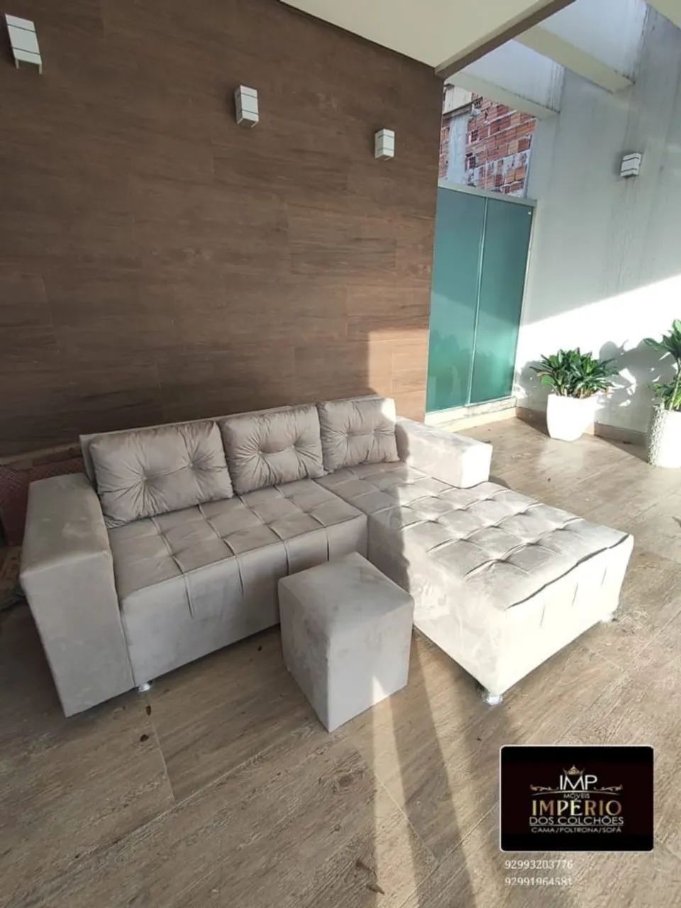 Sofá 3 lugares pronta entrega modelo cheise entrega grátis  - Foto 3