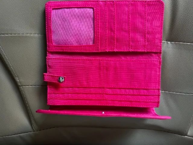 Carteira Kipling rosa pink em nylon - Foto 2