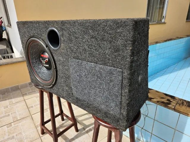 SUBWOOFER BOMBER BICHO PAPÃO 15 Polegadas 600W + CAIXA SOB MEDIDA GOL G3  - Foto 4