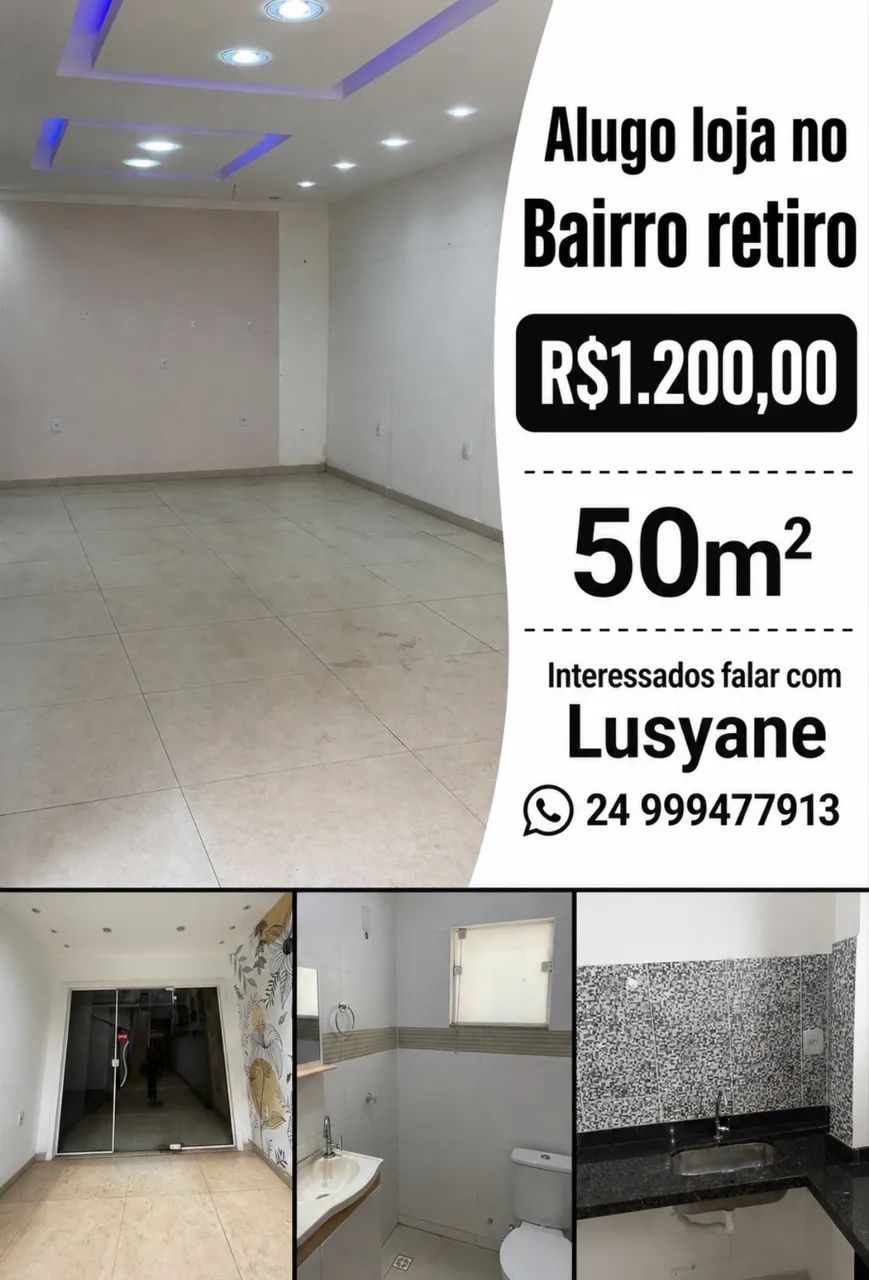 Alugo loja no bairro Retiro