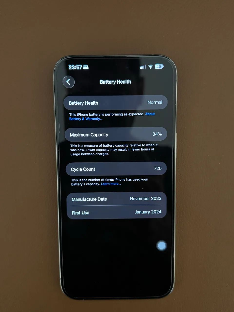 iPhone 15 Pro Max 512GB Titânio Natural - Caixa e Acessórios - Impecável - Foto 5