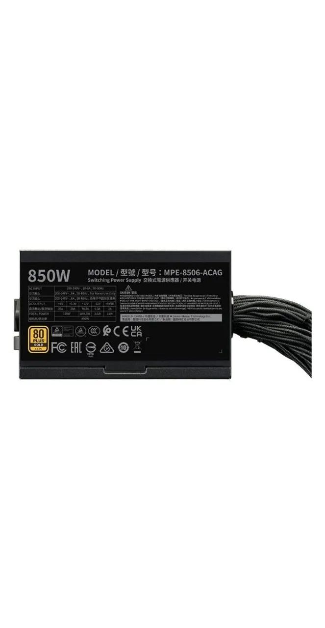 Fonte Cooler Master 850W 80 Plus Gold, Lacrada! - Foto 3