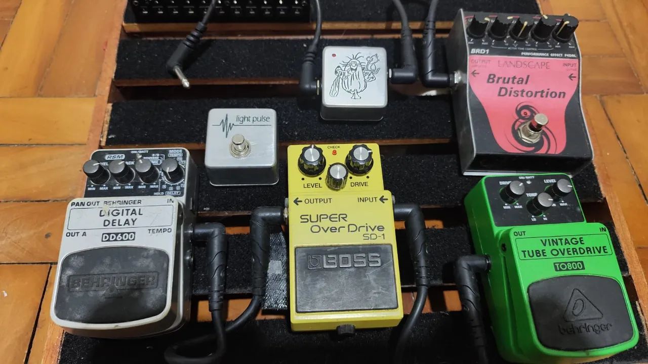 Set de pedais para guitarra