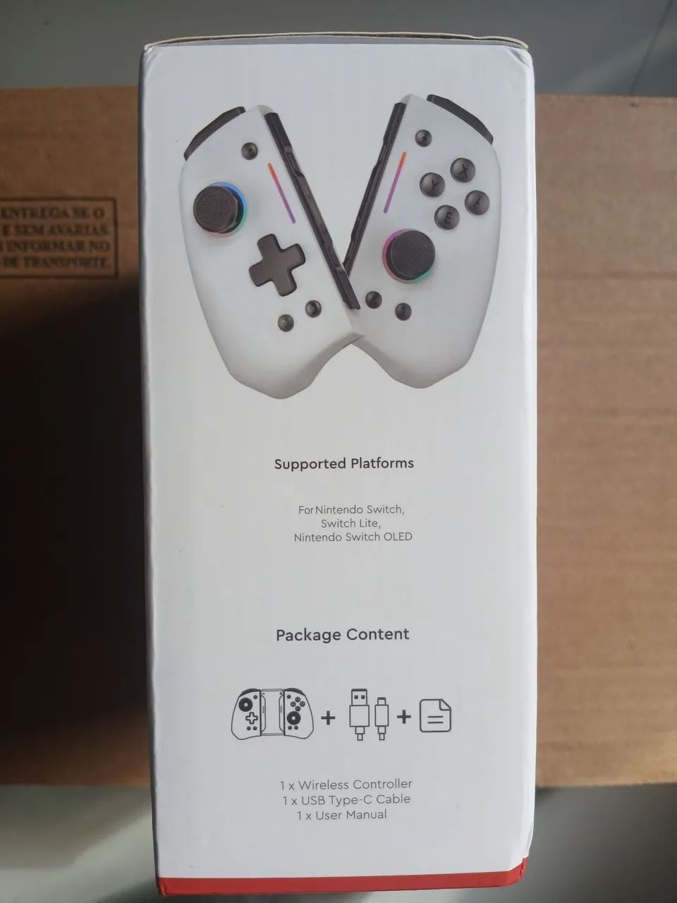 CONTROLE NINTENDO SWITCH BRANCO LACRADO  - Foto 4